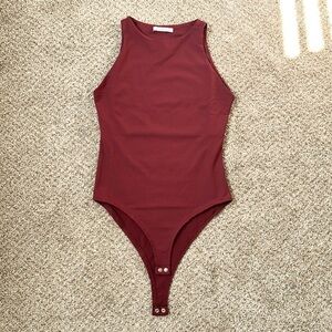 💋ReoRia • Sleeveless Racerback Halter Neck Tank Top Bodysuit